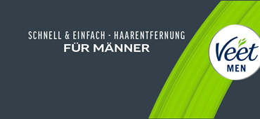 Veet Men sorgt für effektive Haarentfernung